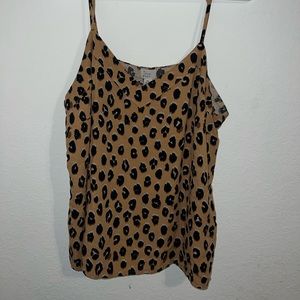 A New Day size XL cheetah print blouse.